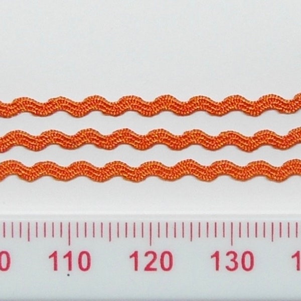 Tiny ric-rac braid - Orange