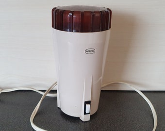 Scovill vintage coffee grinder (working), beige and brown, 1970s vintage, Scovill M20