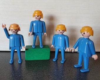 Figurines Playmobil, lot de 4 jouets identiques, Geobra 1974