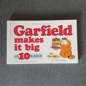 Garfield tenth book, 1985, Garfield makes it big - first edition, Ballantine Books USA