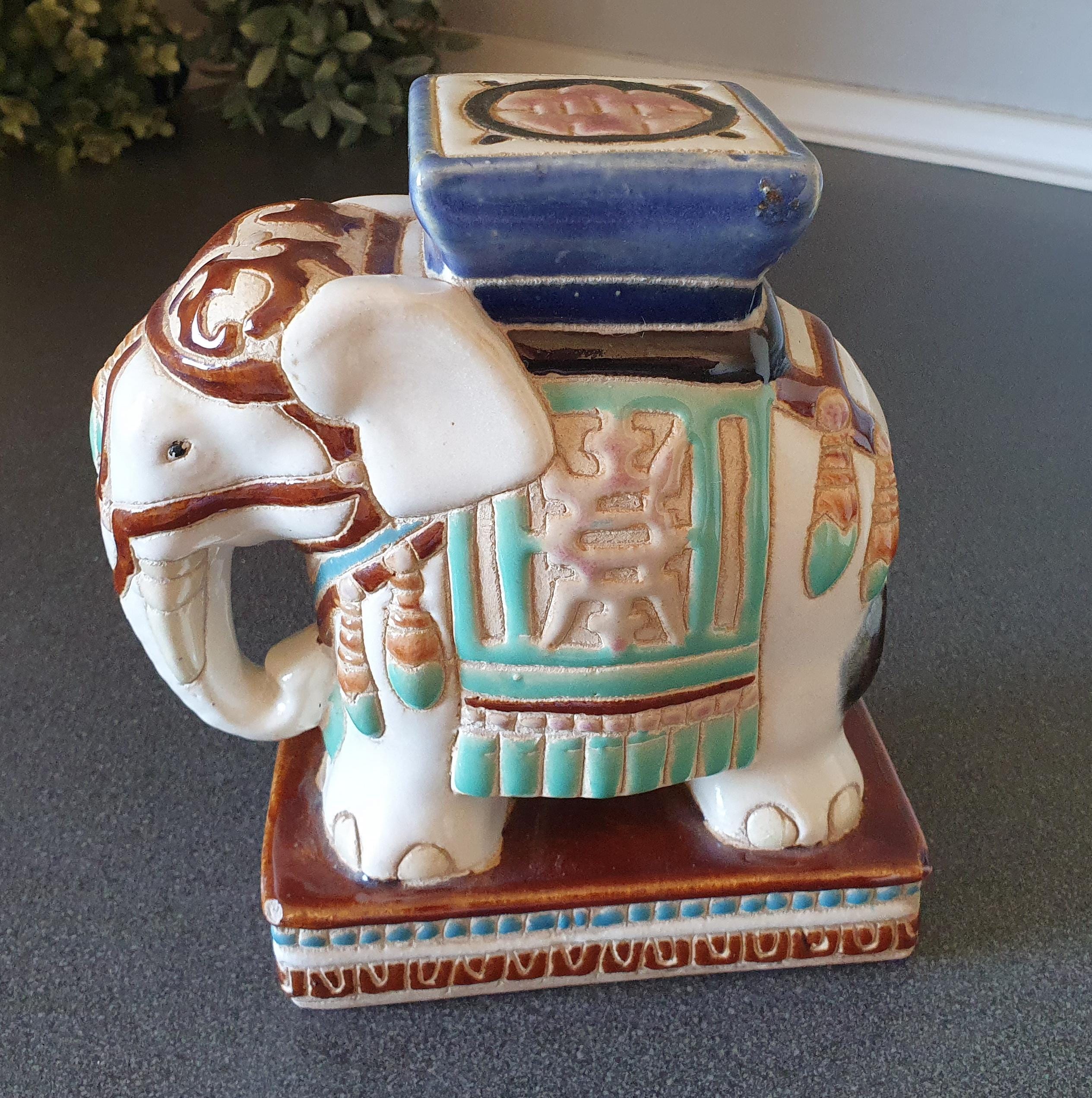 Porte plante éléphant oriental vintage