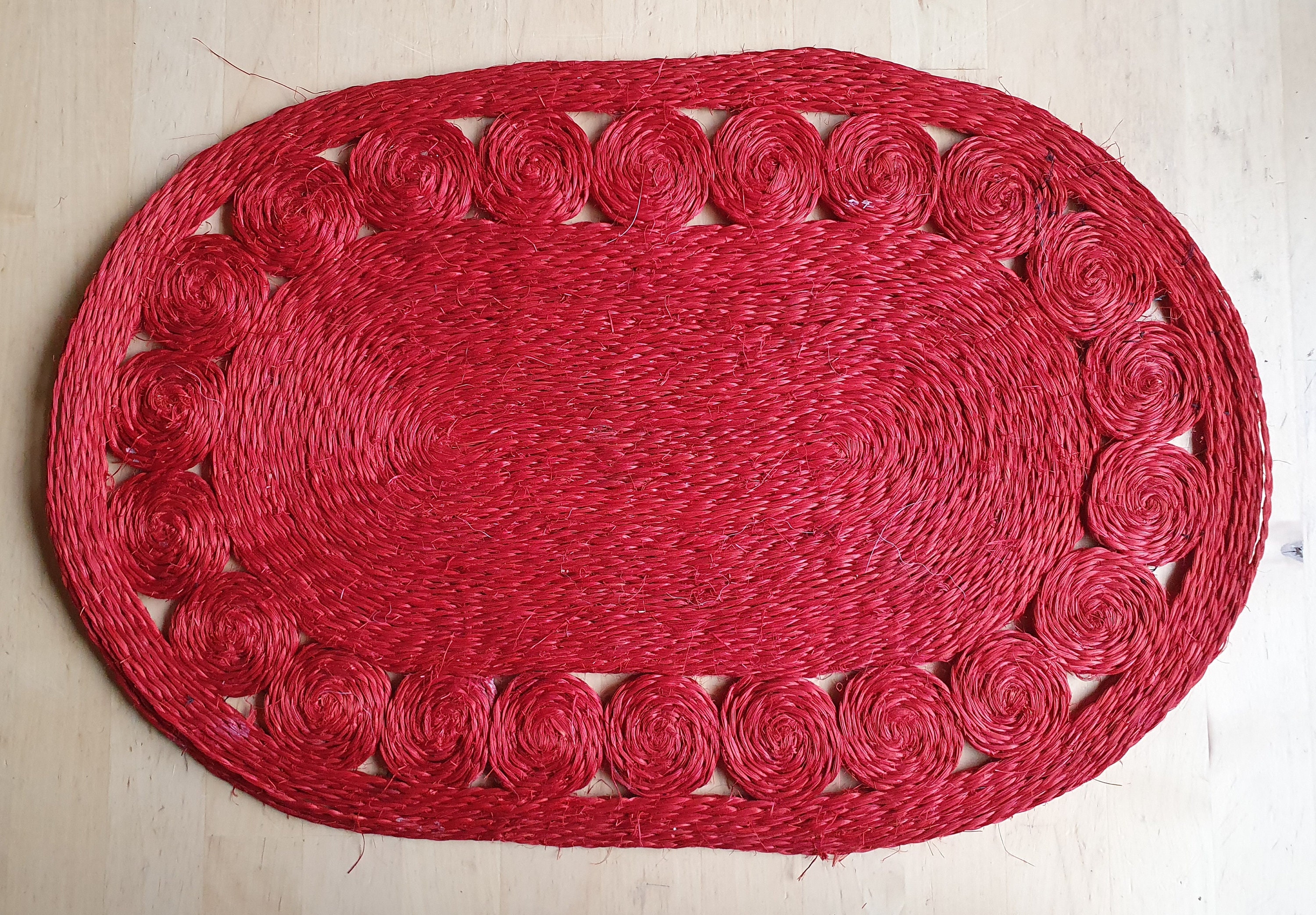 Woven Straw Placemats Set of 4 Vintage 70s Kitchen Etsy