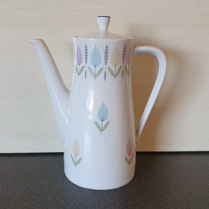 Seltmann Weiden Bavaria coffeepot, small, 1950s MCM
