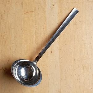 WMF Cromargan stainless steel soup ladle, design Ole Palsby, Cromargan CombiNation made in Germany