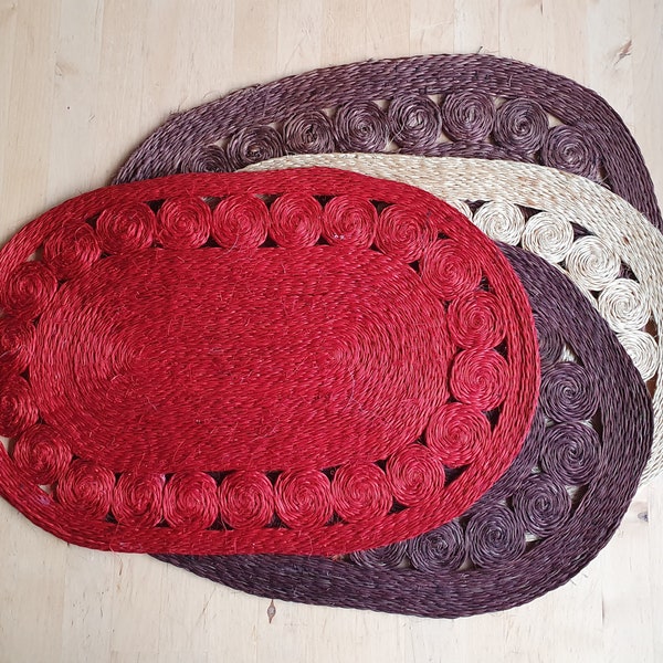 Straw Placemats Etsy Canada