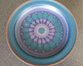 ヴィンテージ KMK 花瓶 (3)、手描き、70 年代ドイツ陶器 Kupfermühle