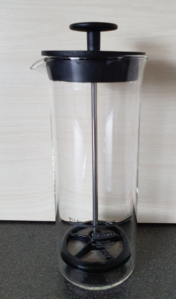 Milk Frother with Glass Handle