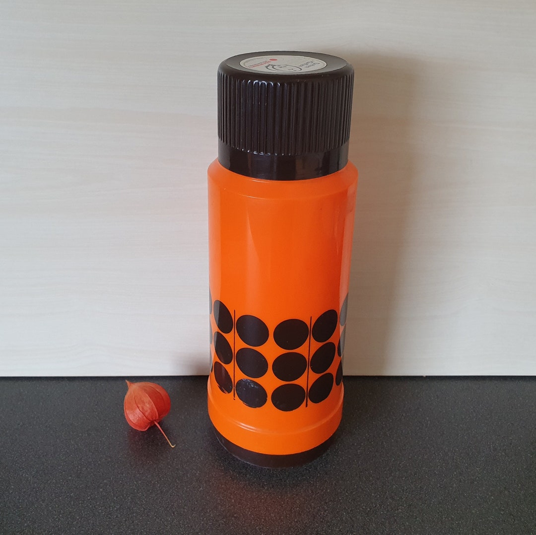 Rotpunkt Thermos Can in Orange and Brown, Made in W.germany Etsy