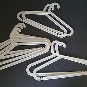 inkt Bloemlezing Attent IKEA Bagis 22092 kleerhangers set van 8 wit ontworpen door - Etsy Nederland