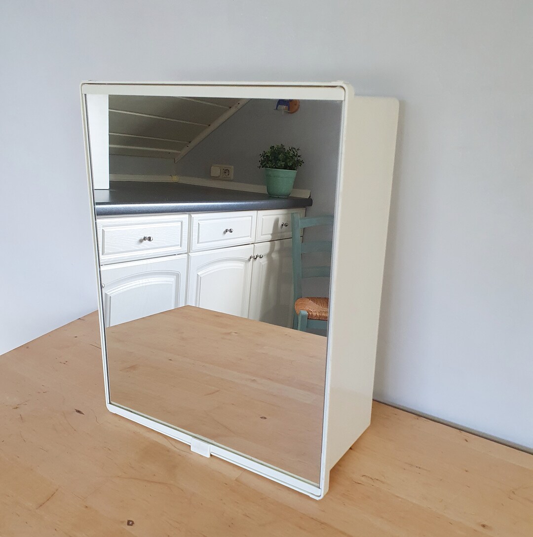 Vintage Medicine Cabinet With Mirror, Plastic, 1960s Bathroom Decor - Etsy