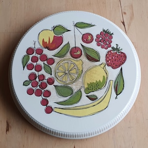 Vintage footed cake stand, German, Grünstadt, rotating cake plate with metal foot, 50s