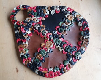 Vintage 90s Y2K FRANCESCO BIASIA Black Beautiful Soft Leather