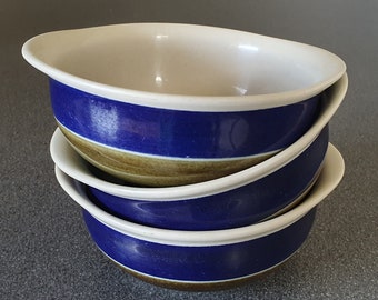 Rörstrand Elisabeth small bowls (3), ovenware or soup bowls, Marianne Westman, hand painted