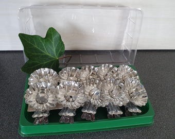 Vintage Christmas tree candle clips, lot of 10 in original box, new old stock