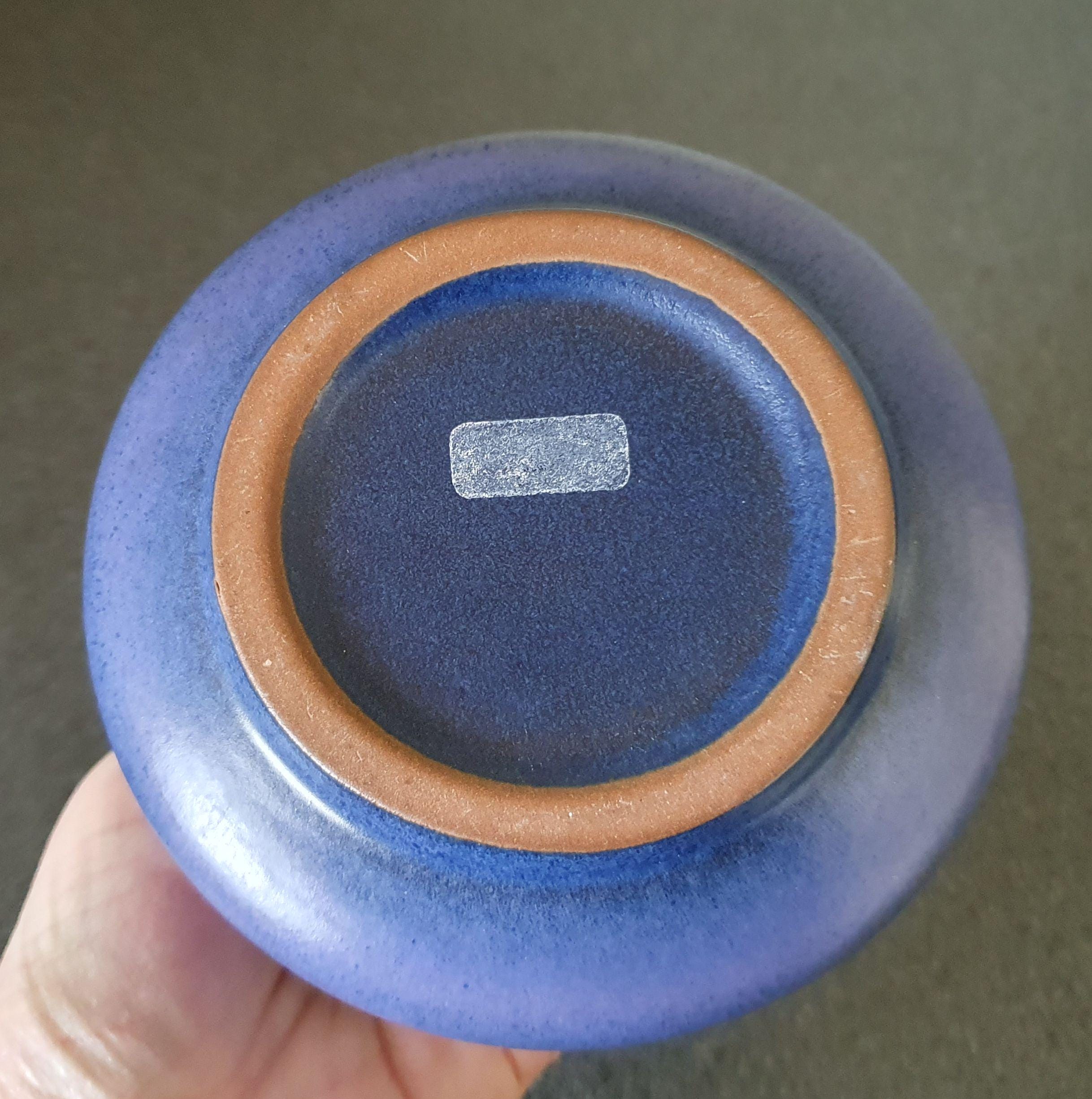 ヴィンテージ KMK 花瓶 (3)、手描き、70 年代ドイツ陶器 Kupfermühle