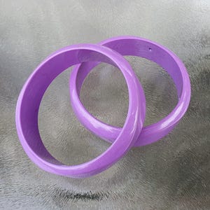 Very cool purple 1970s bangles (2), vintage gift for her