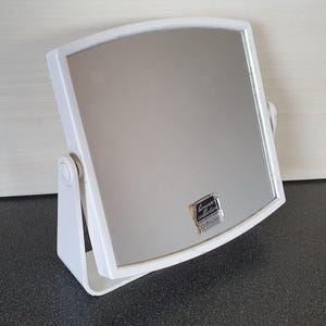 1970s makeup mirror, FLABEG Lionesse Collection, two sided desktop mirror, made in W.Germany