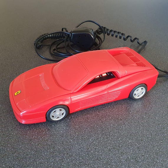 1980s Ferrari Telephone, Red Testarossa, Made for the Dutch Market