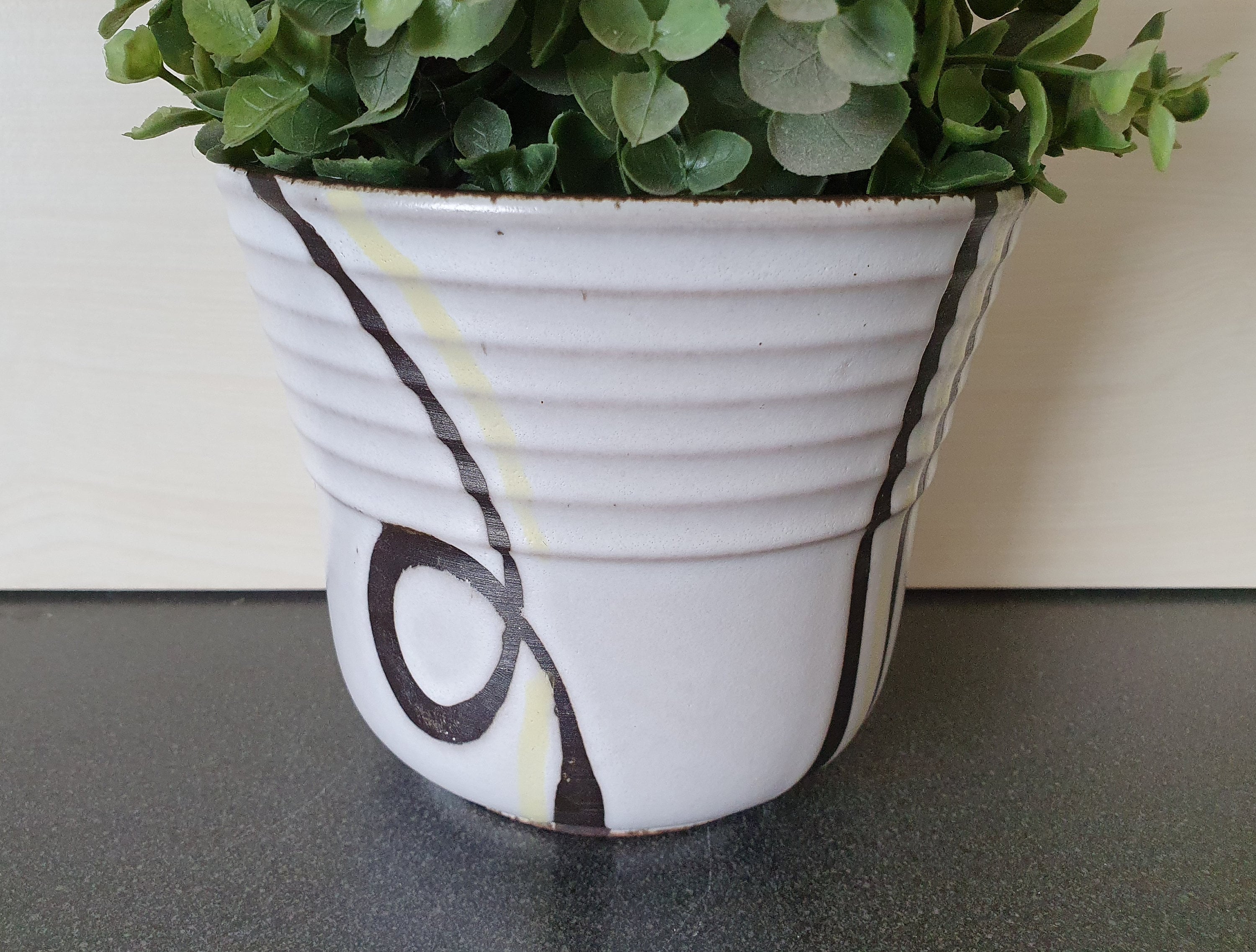 Vintage Hand Painted Planter, German, Carstens Tönnieshof, 1950s