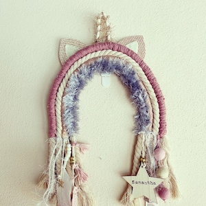 Unicorn macrame rainbow how holder. Bow hanger unicorn. Unicorn rainbow. Macrame rainbow for girls. Bow holder unicorn. Unicorn bow hanger.