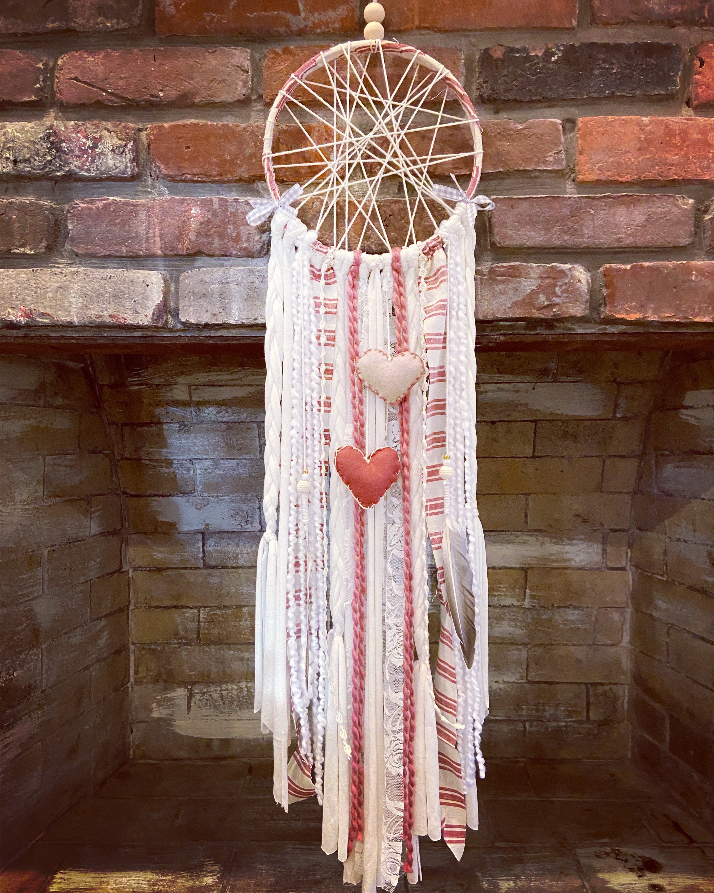 Handmade Dream Catcher Traditional Dreamcatcher Heart Shape Design