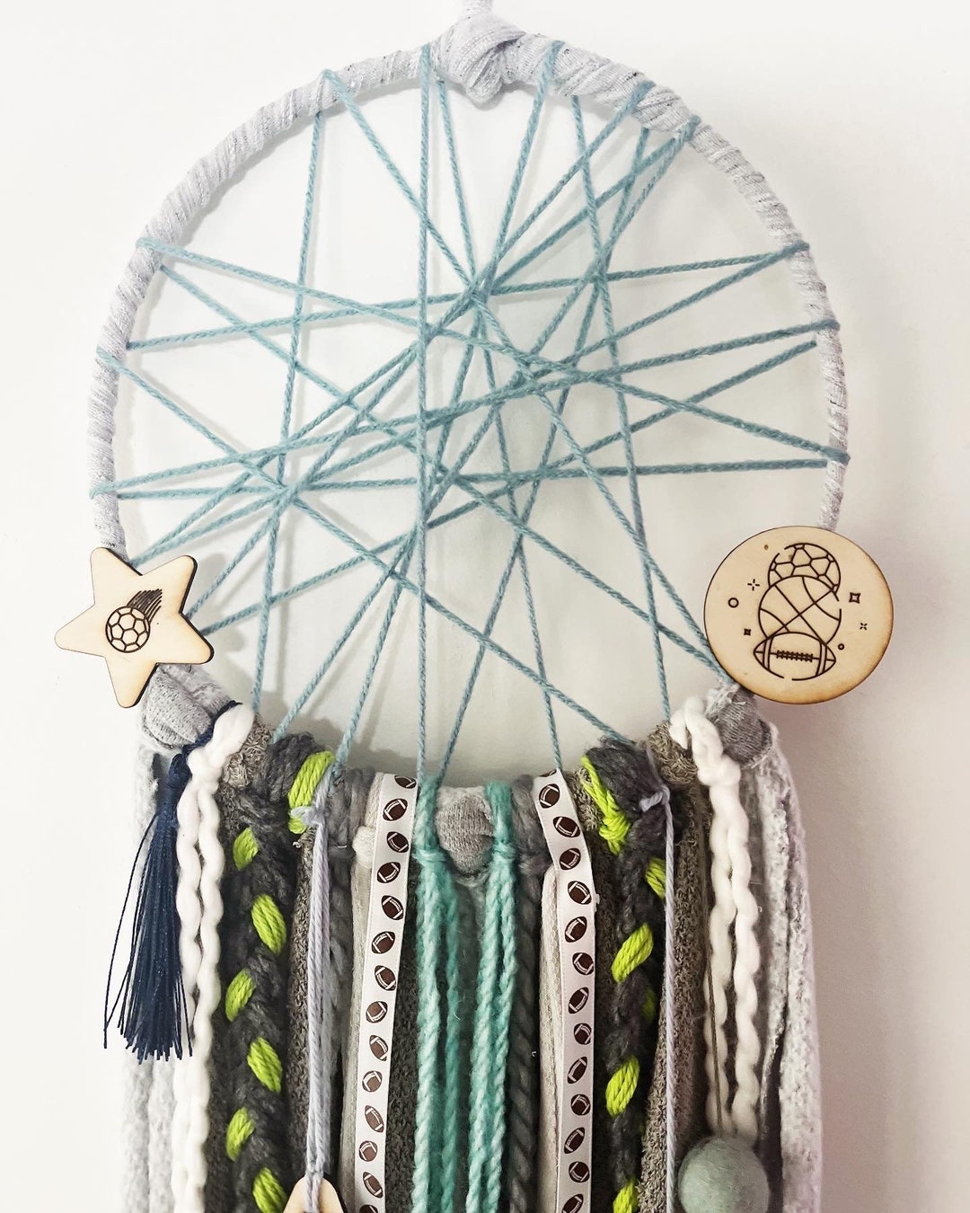 Sports Dreamcatcher. Sports Themed Decor for Boys. Sports Decor Boy