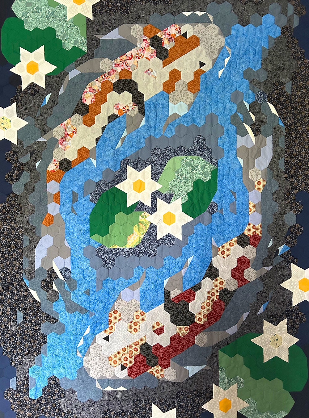 Don't Be Koi EPP Patchwork Pattern PDF - Digital Download - Etsy