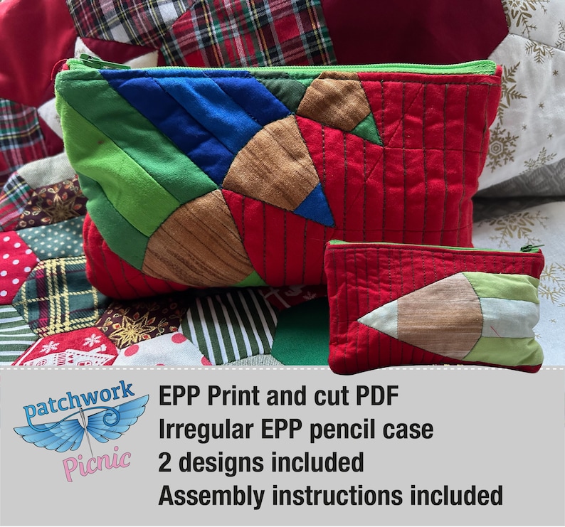 EPP Pencil Case Pattern - PDF Download - Etsy