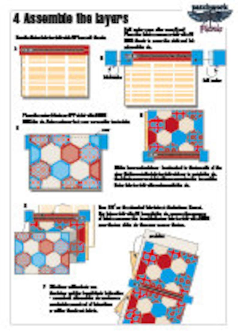 2 Quilted Hexagon EPP Pouch Patterns - Beginners! PDF Download - Etsy