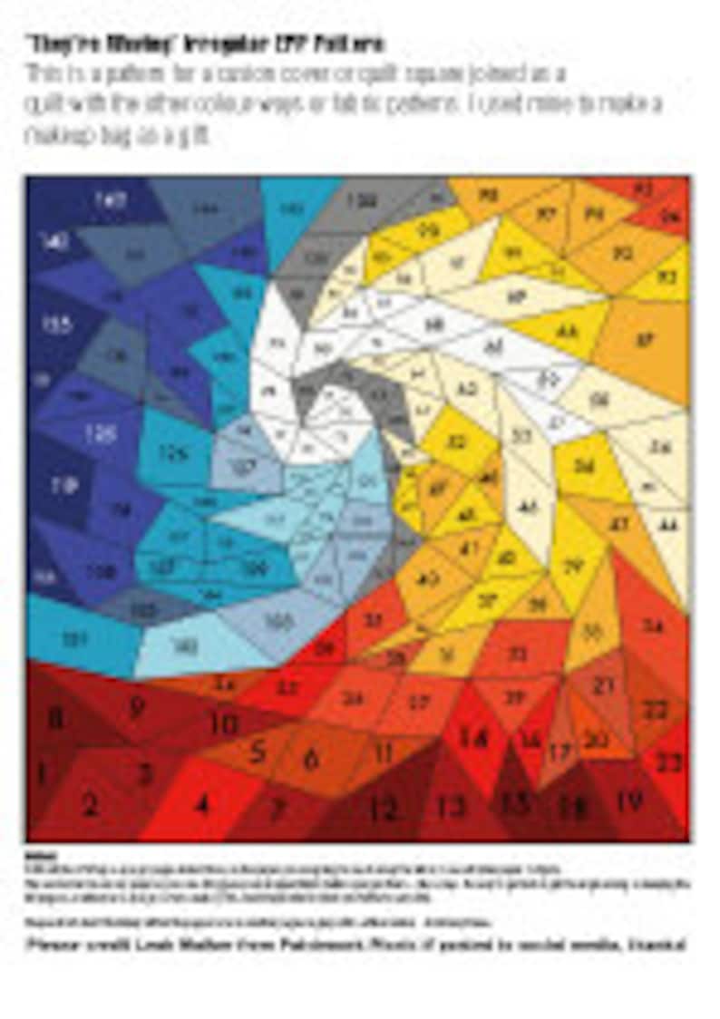 EPP Pattern 'they're Waving' PDF - Digital Download, Quilt Square ...
