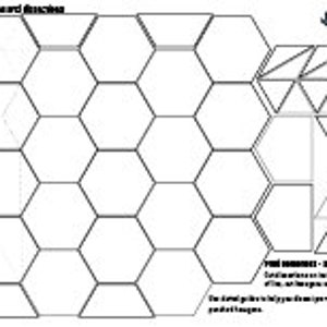 Pode incluir: Uma ilustra&ccedil;&atilde;o em preto e branco de um padr&atilde;o de favo de mel com uma grade hexagonal. O favo de mel &eacute; dividido em 18 c&eacute;lulas, cada c&eacute;lula cont&eacute;m um &uacute;nico hex&aacute;gono. A ilustra&ccedil;&atilde;o &eacute; um design geom&eacute;trico simples.