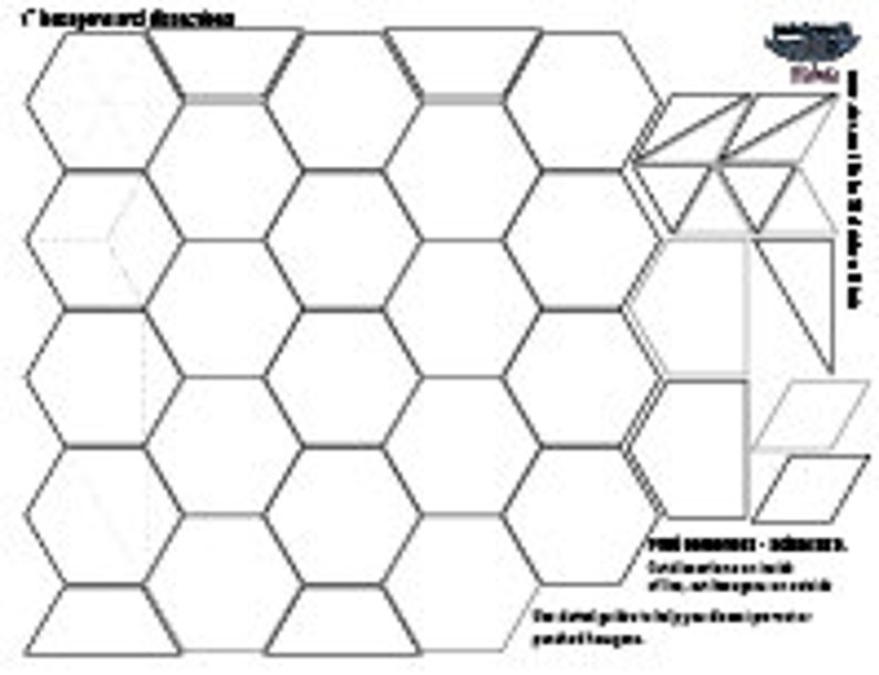 Pode incluir: Uma ilustra&ccedil;&atilde;o em preto e branco de um padr&atilde;o de favo de mel com uma grade hexagonal. O favo de mel &eacute; dividido em 18 c&eacute;lulas, cada c&eacute;lula cont&eacute;m um &uacute;nico hex&aacute;gono. A ilustra&ccedil;&atilde;o &eacute; um design geom&eacute;trico simples.