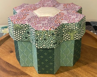 Hexie bloembakpatroon - PDF-download-svg inbegrepen. A4- en US-letterformaat