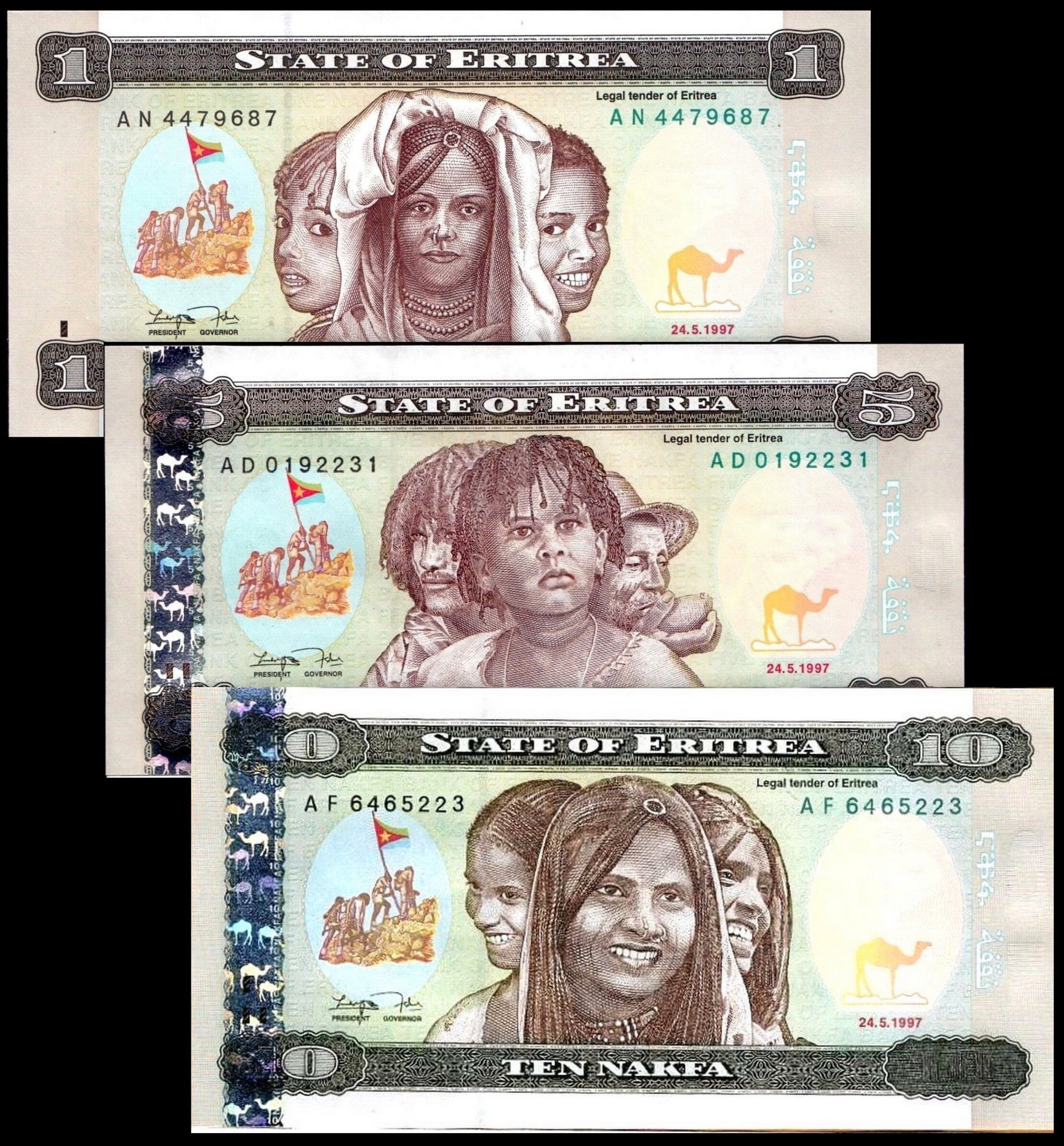 ERITREA Africa 100 Nafka UNC 1997 p-6 ERITREA Africa 100 Nafka UNC 1997 p-6