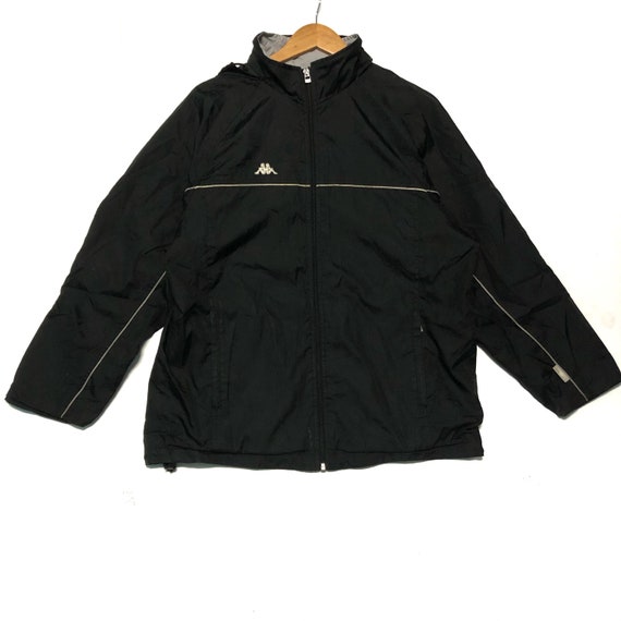 kappa windbreaker black