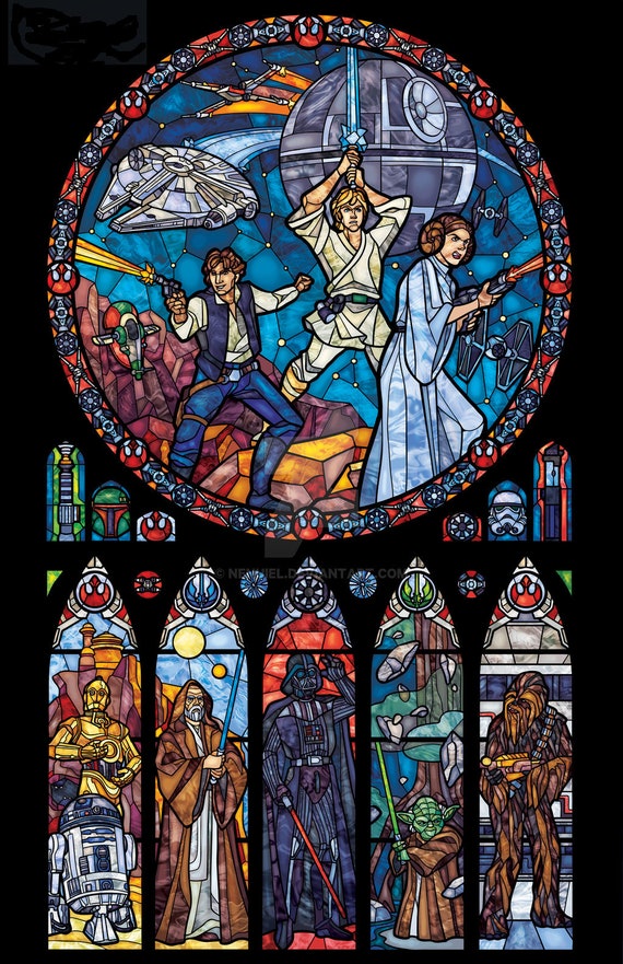 STAR WARS STAINED glass cross stitch kit