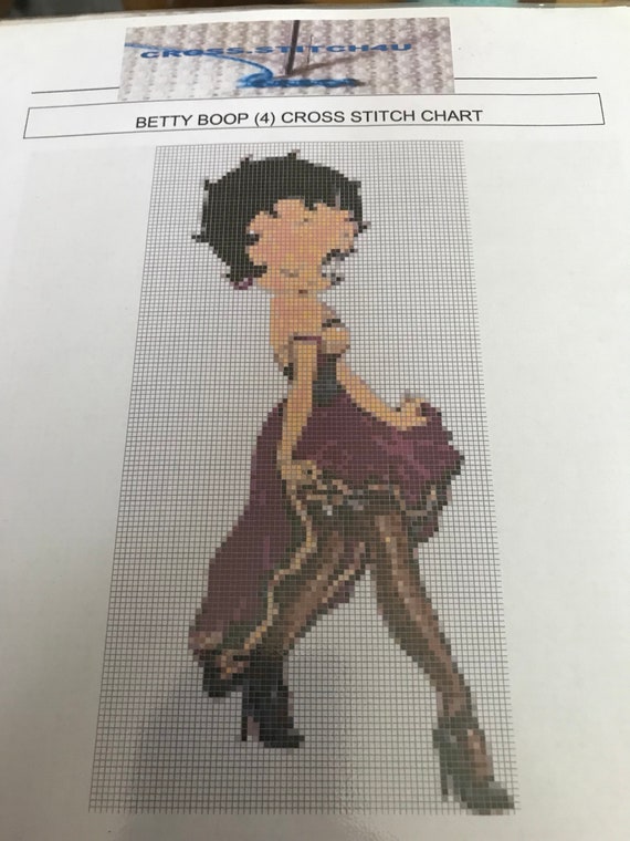 Betty Boop Cross Stitch Charts