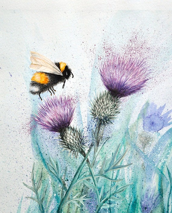 BEE AND THISTLE cross stitch kit