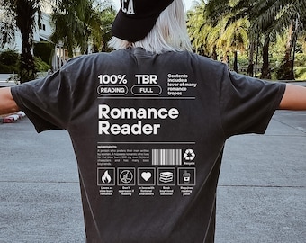 Romance Reader Shirt | Comfort Colors Tshirt | Dark Romance Reader | Romantasy Reader | Bookish Gift For Her | Book Lover Gift | Booktok
