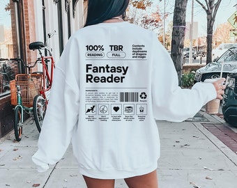 Fantasy Reader Sweatshirt | Romantasy Reader | Book Lover Sweatshirt | Bookish Gift For Her | Book Lover Gift | Booktok | Bookish Sweatshirt