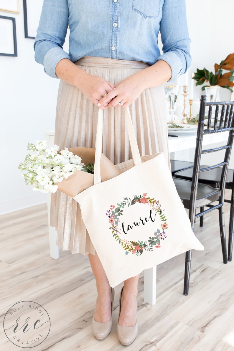 Custom Tote Bags Bridesmaid Tote Bag Canvas Tote Bag Teacher Tote Bag Personalized Tote Bag Monogrammed Tote Bag Nurse Tote Bag