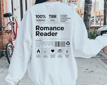 Sweatshirt voor liefhebbers van romantische boeken | Liefhebber van duistere romantiek | Romantiek | Boekig cadeau voor haar | Cadeau voor boekenliefhebbers | Booktok | Boekig sweatshirt