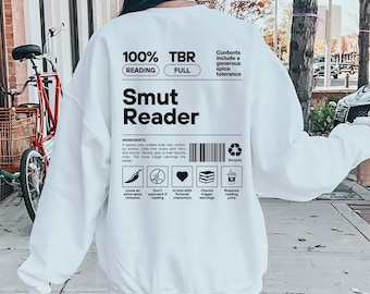 Smut Reader Sweatshirt | Dark Romance Reader | Romantics Reader | Boekig cadeau voor haar | Cadeau voor boekenliefhebbers | Booktok Merch | Boekig sweatshirt