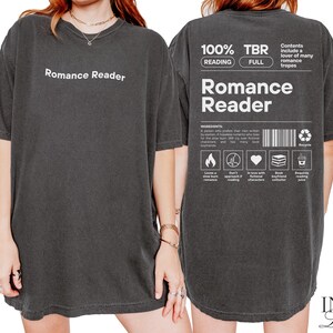 Romance Reader Shirt | Comfort Colors Tshirt | Dark Romance Reader | Romantasy Reader | Bookish Gift For Her | Book Lover Gift | Booktok image 4