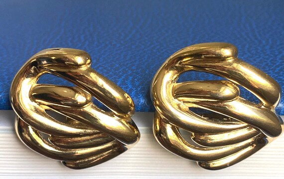 Bold clip on earrings by Givenchy Paris New York.… - image 3