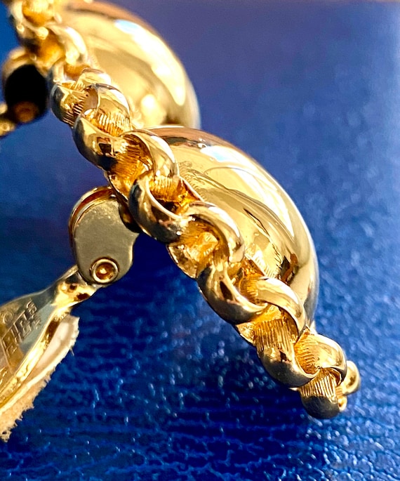 Vintage Givenchy statement large button earrings … - image 4