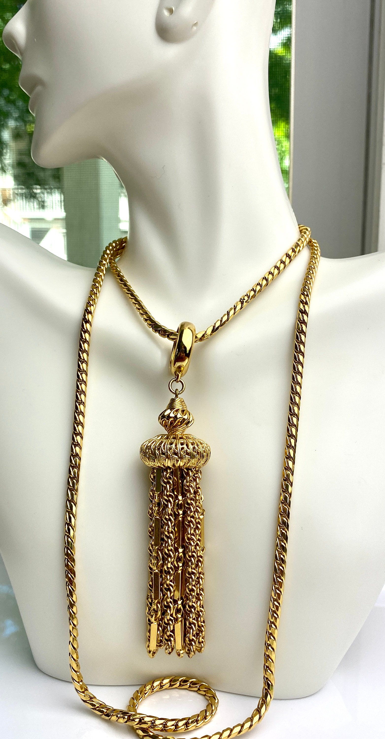 RESERVED Don't Buy - Vintage Monet Necklace, Gold Tone | Gab About Vintage  | San Antonio, TX