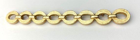 Sarah Cov. brooch gold chain bold brooch Sarah Co… - image 1