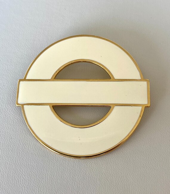 Broche Vintage Signée Monet - Plaqué Or Jaune - Occasion
