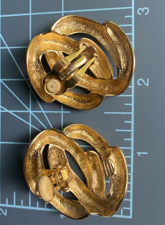 Bold clip on earrings by Givenchy Paris New York.… - image 4